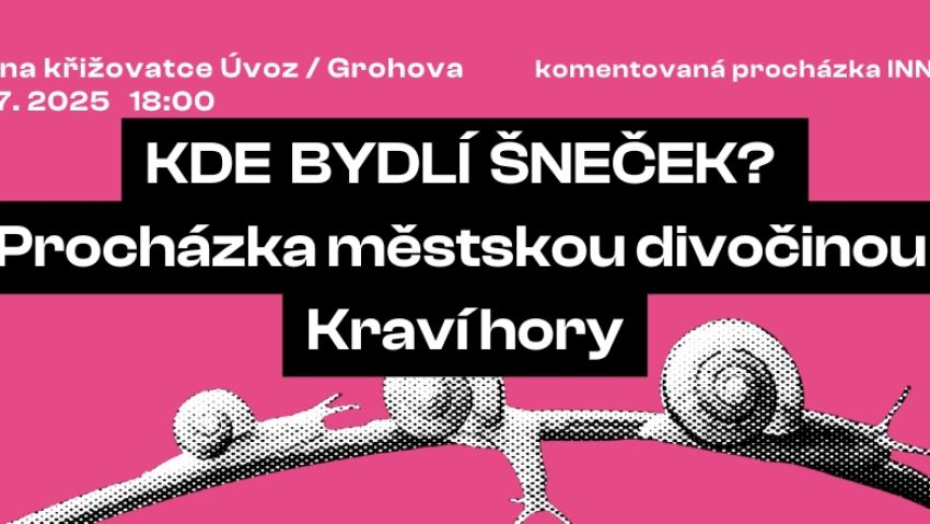 INN BRNO: KDE BYDLÍ ŠNEČEK? PROCHÁZKA MĚSTSKOU DIVOČINOU KRAVÍ HORY