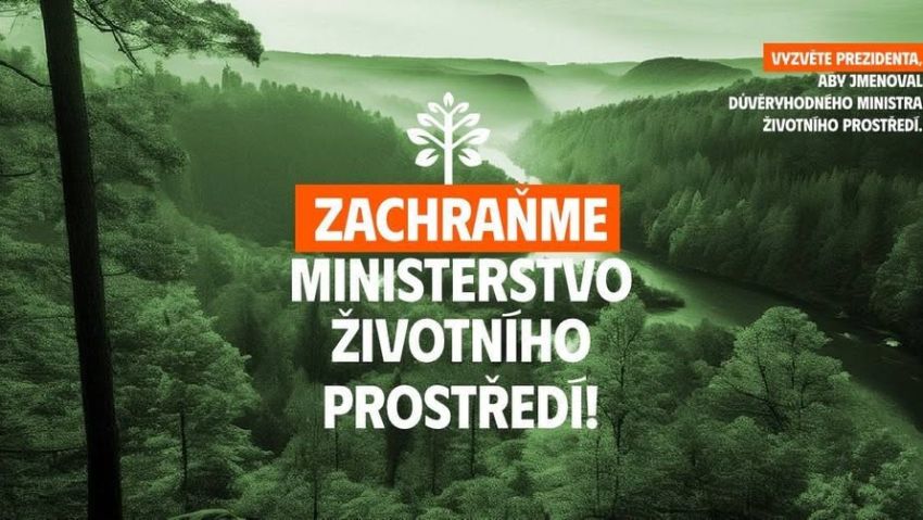 Demonstrace: Zachraňme Ministerstvo životního prostředí