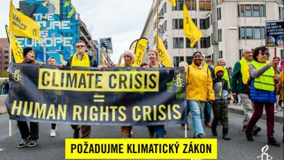 Klimatická koalice se připojila ke kampani Amnesty International za spravedlivý klimatický zákon