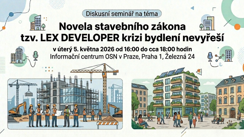 Novela stavebního zákona tzv. LEX DEVELOPER krizi bydlení nevyřeší