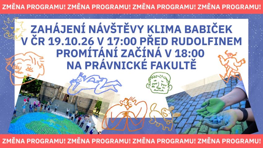 Happening a promítání: Když babičky žalují stát aneb setkání se švýcarskými klimababičkami v ČR (Praha)