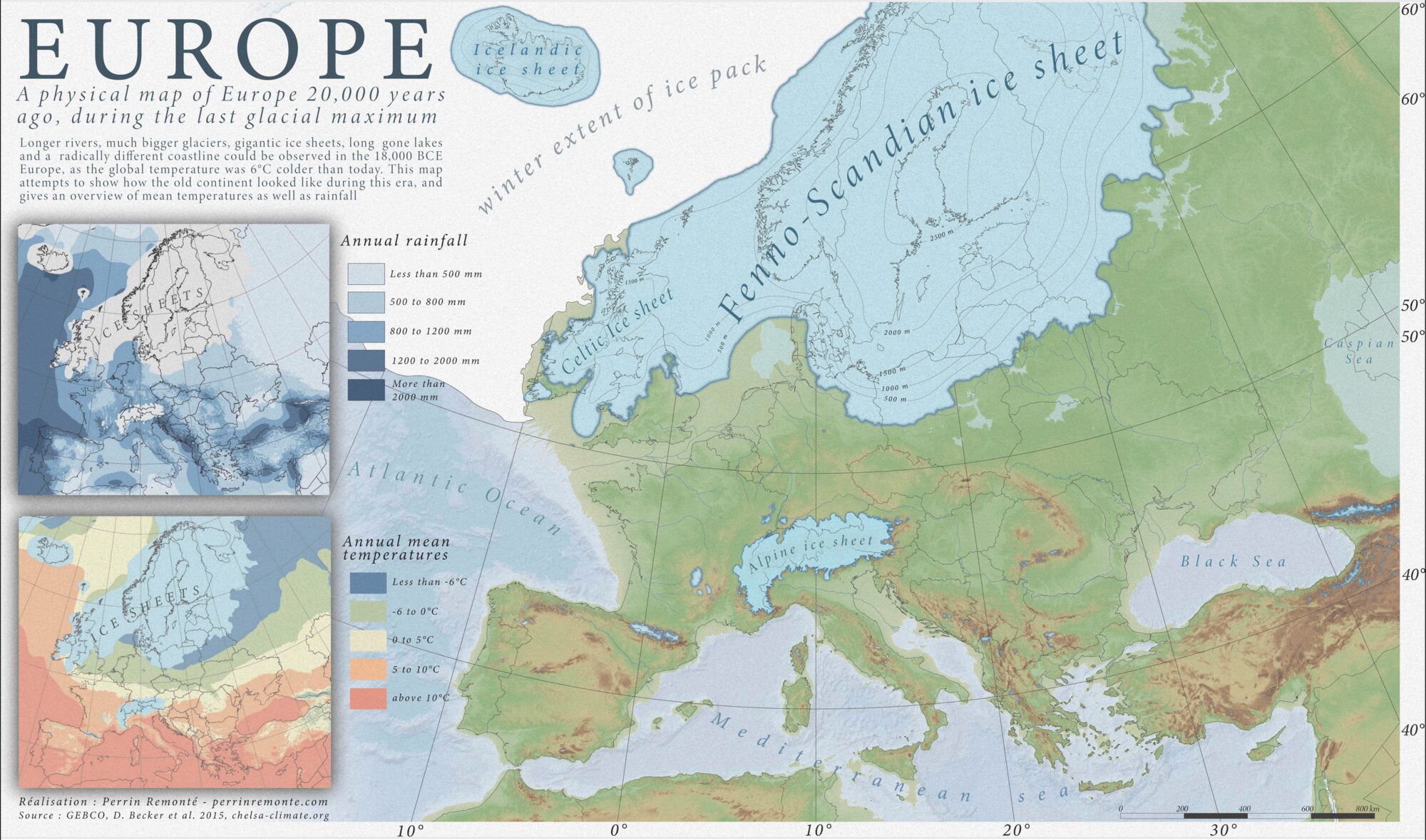 Evropa při poslední době ledové.